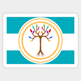 DID Tree Pride Flag Sticker